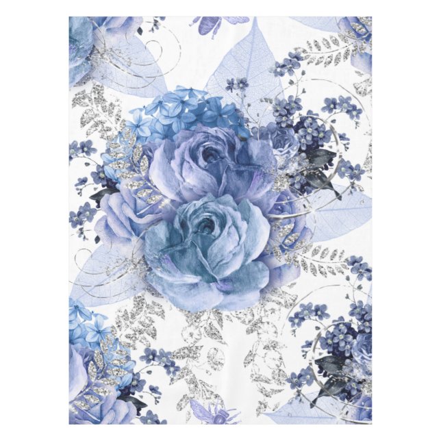 Mantel Rosas azules (Anverso)