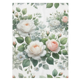 Mantel Rosas blancas