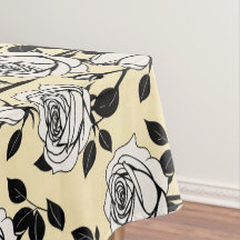 Rosas blancas y negras sencillas en un estilo gráf