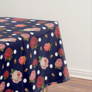 Mantel Rosas de la Marina Polka se divierten con eleganci