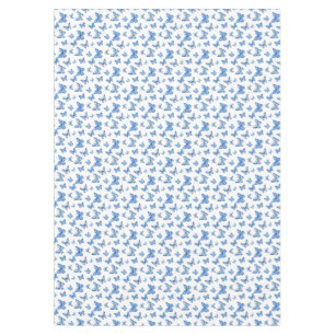 Mantel Rosas de mariposa azul de Chinoiserie azul