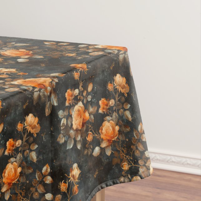 Mantel Rosas franceses chic naranja de color amarillo vin (In Situ)
