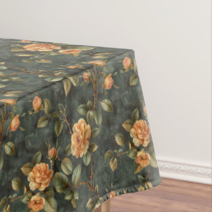 Mantel Rosas franceses con una acuarela de color amarillo