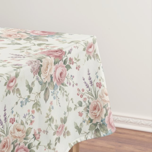 Mantel Rosas Pastel Elegantes Shabby Chic (In Situ)
