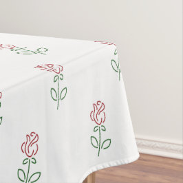 Mantel Rosas Rojas, Patrón De Rosas, Flores