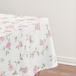 Mantel Rosas rosadas románticas vintage suaves florales d