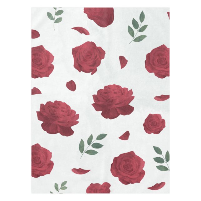 Mantel Rose Floral Tablecloth (Anverso)