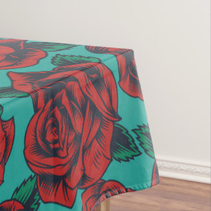 Mantel Roses rojos