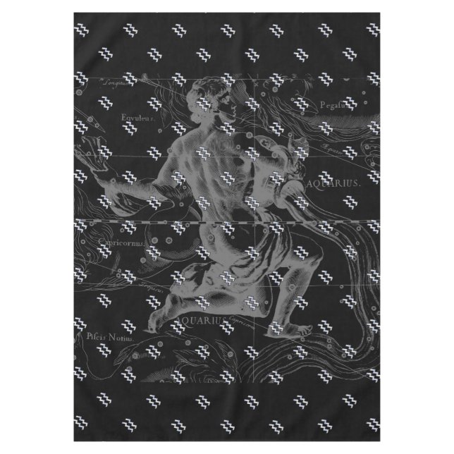 Mantel Rótulo cromado como Aquarius Zodiac en Hevelius 16 (Anverso)