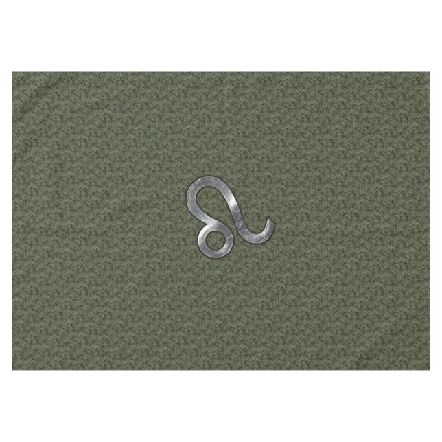 Mantel Rótulo Leo Zodiac en camo digital verde oliva (Frente (Horizontal))
