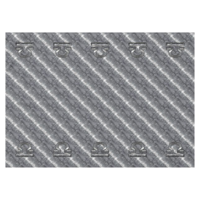 Mantel Rótulo Libra Zodiac de estilo metálico (Frente (Horizontal))