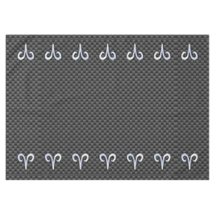 Mantel Rótulo moderno de Aries sobre la impresión de fibr