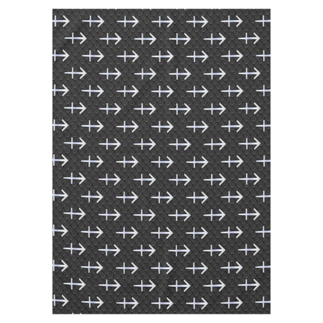 Mantel Rótulo Sagittarius Zodiac moderno en piel de serpi (Anverso)