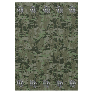 Mantel Rótulo Virgo Zodiac en Woodland Camo Digital