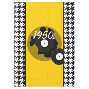 Mantel Rótulos amarillos, negros y blancos