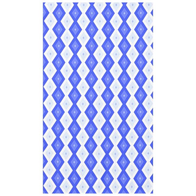Mantel Royal blue diamond pattern (Anverso)