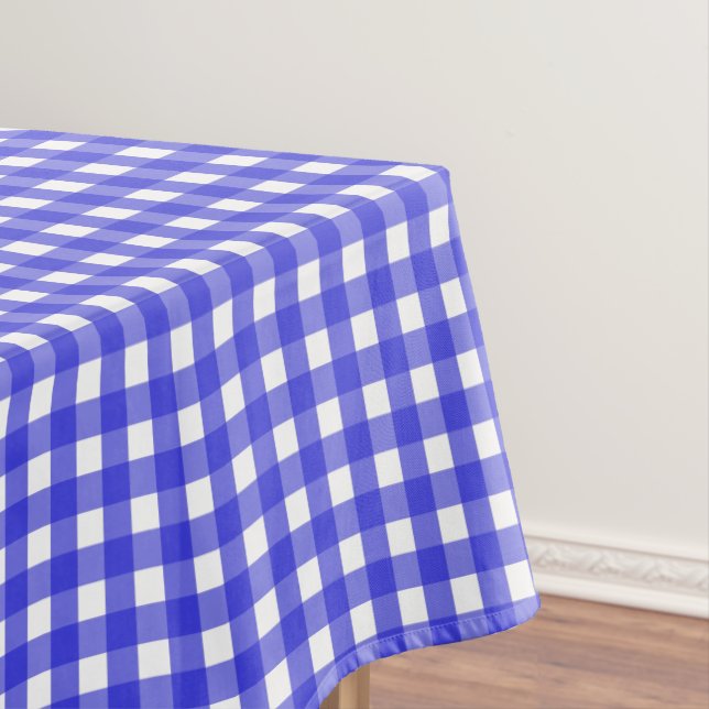 Mantel Royal blue gingham (In Situ)