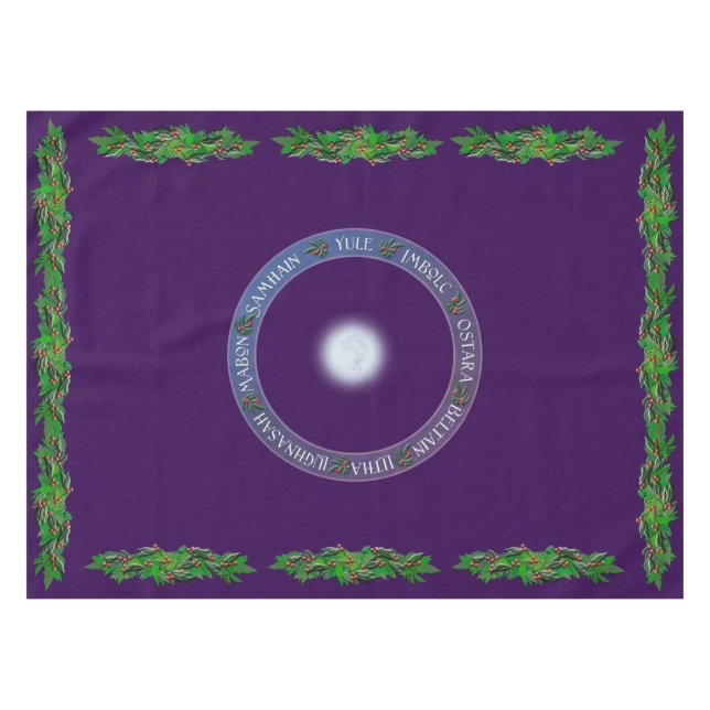 Mantel Rueda de invierno del año (Frente (Horizontal))