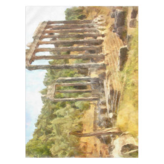 Mantel Ruinas caídas de Europa, acuarela turca