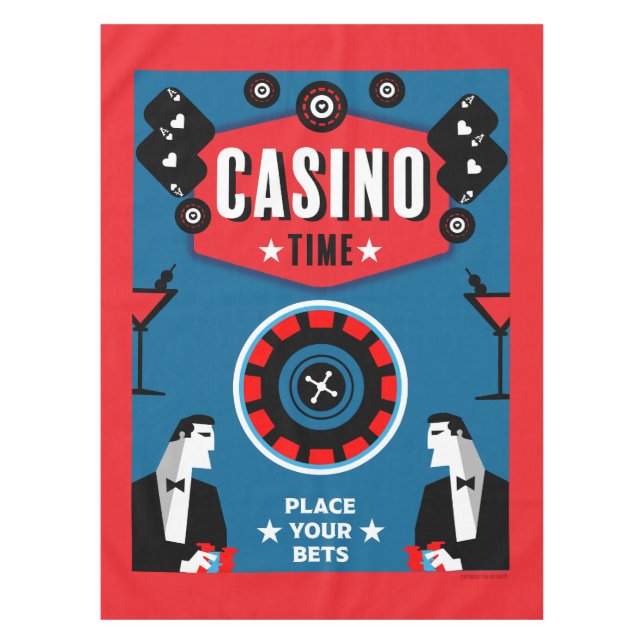 Mantel Ruleta de póquer de juegos de casino (Anverso)