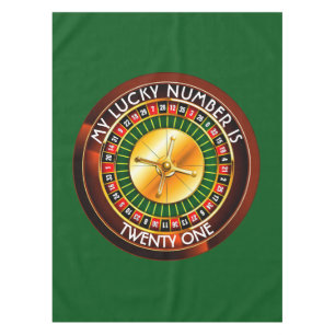 Mantel Ruleta del Casino con tu número de suerte