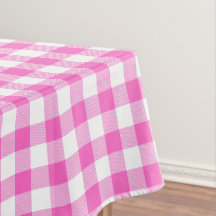 Rústica granja rosa y blanca Gingham Plaid