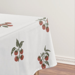 Mantel Rústica Rama de Tomate Orgánico Botánico Terracota
