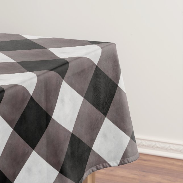 Mantel Rústico granjero de Buffalo Plaid Check Patterado (In Situ)