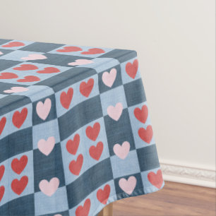 Mantel Rústico Hearts Denim Style