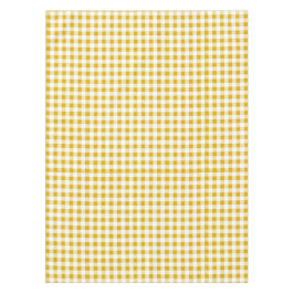Mantel Rústico Mustard Yellow Gingham Buffalo Plaid