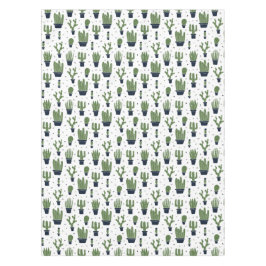 Mantel Rústico Patrón del Desierto del Cactus Verde Oscur