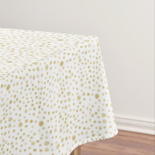 Mantel Saffron Confetti Watercolor Dots Table Cloth