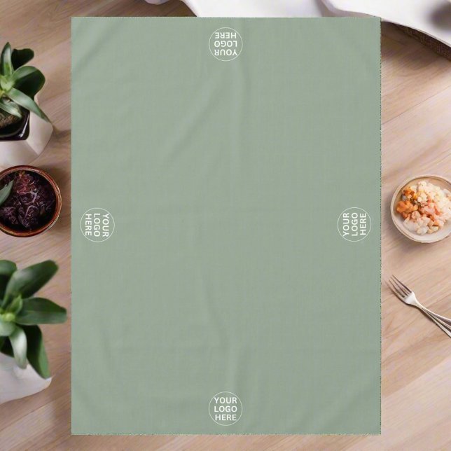 Mantel Sage Green Logo Profesional Business Restaurant (Subido por el creador)