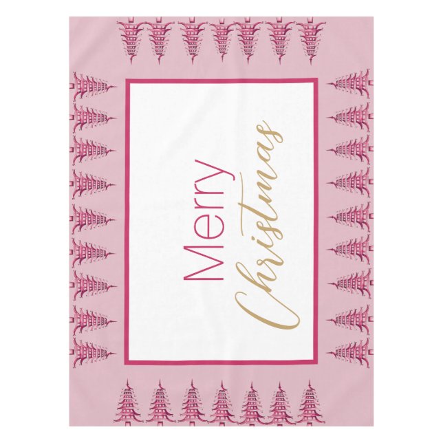 Mantel Sage green Pagoda Christmas Tree Tablecloth (Anverso)