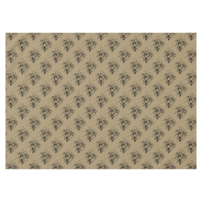 Mantel Sagittarius Constellation Hevelius 1690 Grabado (Frente (Horizontal))