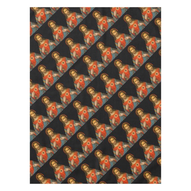 Mantel Sagrado Corazón de Jesús c1899 Alemania (Anverso)