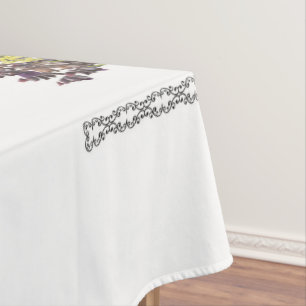 Mantel Salmo 1, Diseño De Flor Amarilla Rosa, Bendecido,