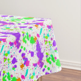 Mantel Salpicadura de pintura turquesa azul rosa