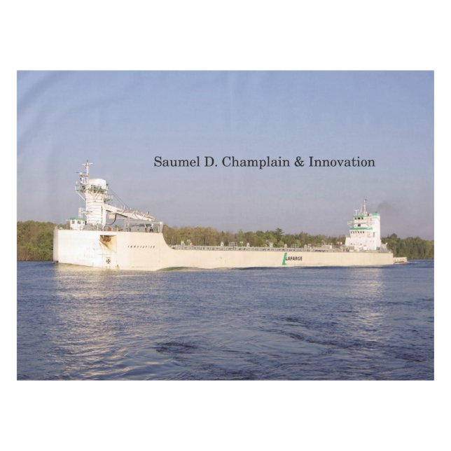 Mantel Samuel D. Champlain & Innovation table cloth (Frente (Horizontal))