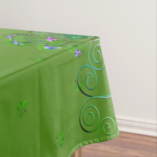 Mantel San Patricio de Leprechaun Shamrocks Tablecloth