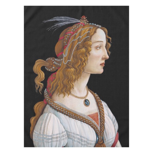 Mantel Sandro Botticelli - Retrato de Simonetta Vespucci (Anverso)