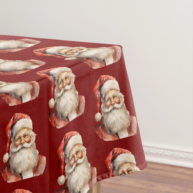Mantel Santa Claus Retro Christmas Pattern (In Situ)