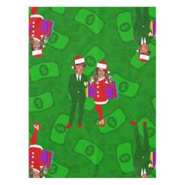 Mantel santa donald melania trump dinero de los navidades