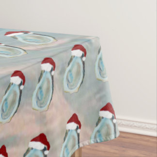 Mantel Santa Oysters shells Holiday coastal seashell