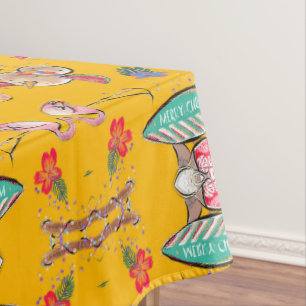 Mantel Santa Tropical Amarilla