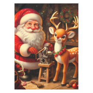 Mantel Santa y reno