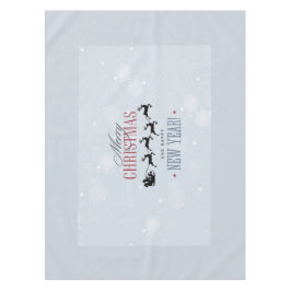 Mantel Santa y sus Navidades de Silhouette de renos volad