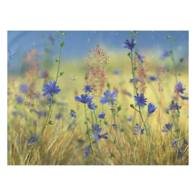 Mantel Sapphire & Gold Tablecloth (Frente (Horizontal))