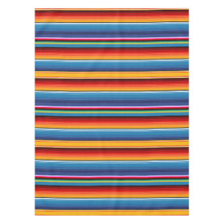 Mantel Sarape rojo mexicano de oro azul