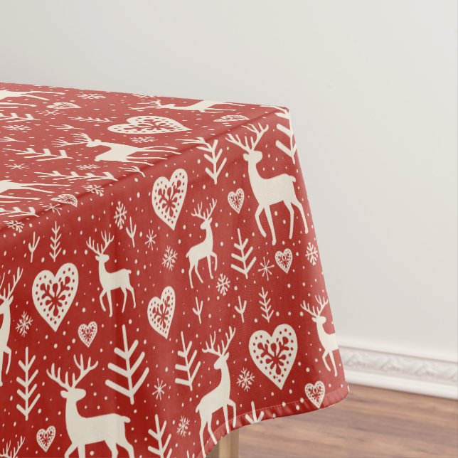 Mantel Scandi Reindeer Hearts (In Situ)